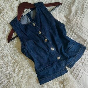 Zara Denim Blue Jean vest